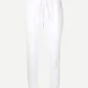 Mixed Media Pant in White