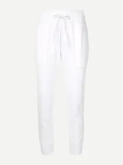 Mixed Media Pant in White