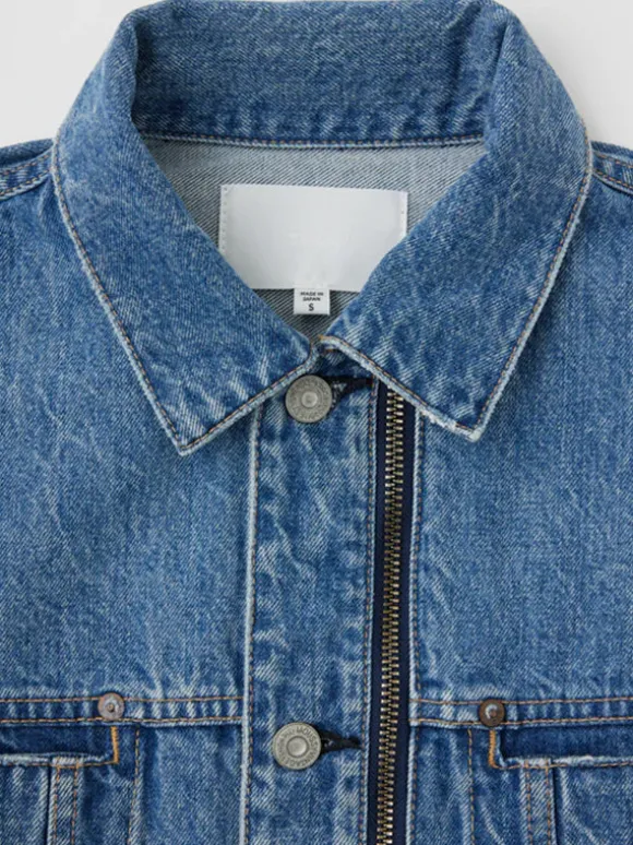 MV Bayview Denim Zip Cropped Jacket