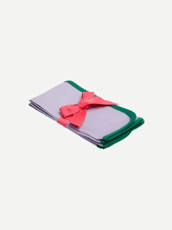 Napkins set of 2 in Rainbow Lilac