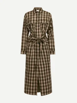 Nesly Dress in Black/Ochre