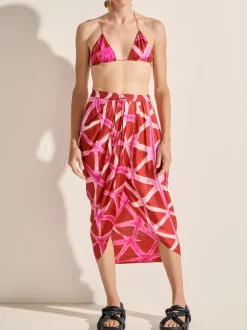 Nile Skirt in Pink and Red