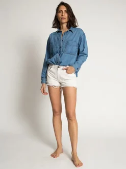 Oversized Denim Shirt in Palm Canyon