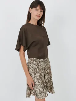 Ozany Skirt in Natural Python