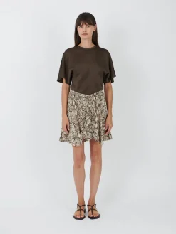 Ozany Skirt in Natural Python