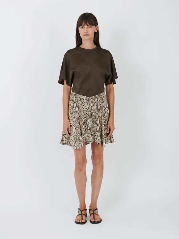 Ozany Skirt in Natural Python