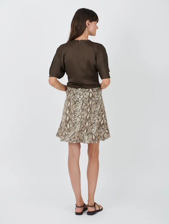 Ozany Skirt in Natural Python