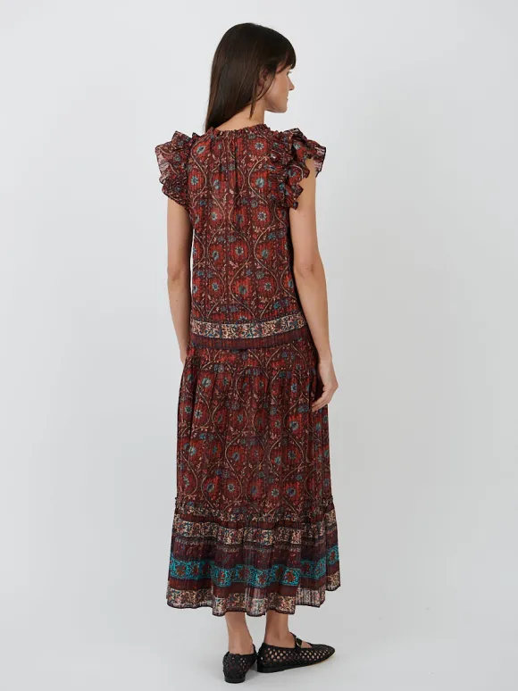 Paige Skirt in Pomegranate