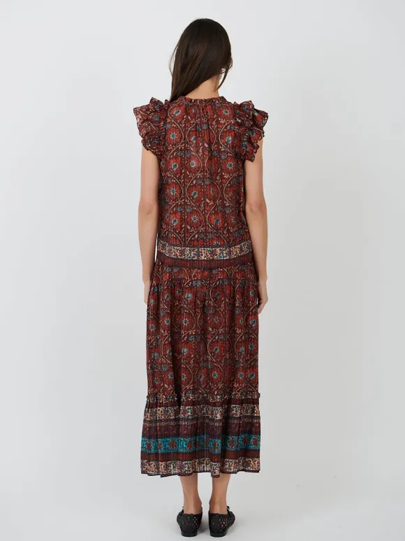 Paige Skirt in Pomegranate