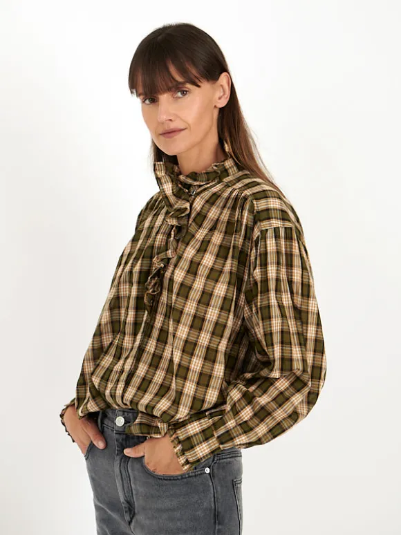 Pamias Top in Black/Ochre