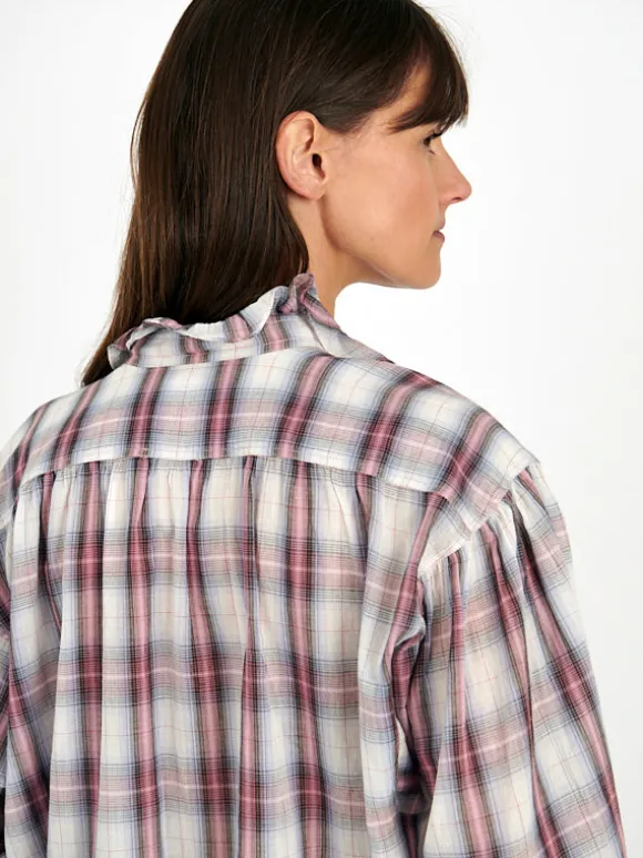 Pamias Top in Ecru/Pink