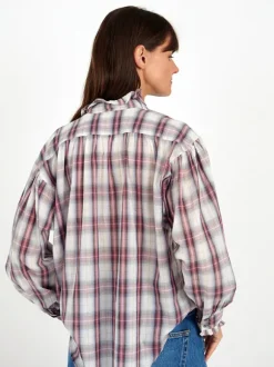 Pamias Top in Ecru/Pink