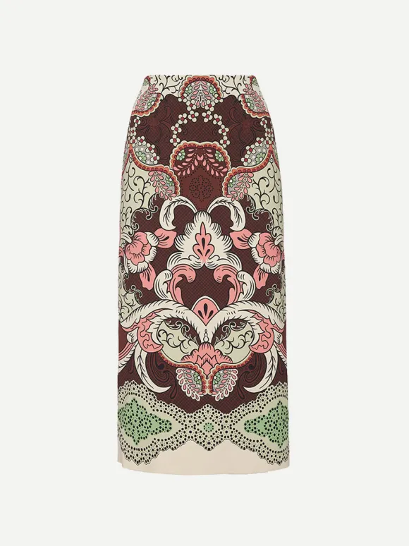 Pencil Skirt in Portal Placee