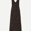 Plunge Slip Dress in Panama