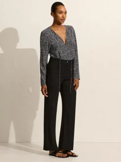 Popover Tie Blouse in Dandelion