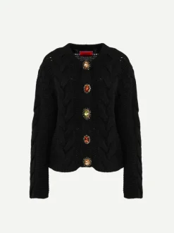 Portrait Cardigan in Black