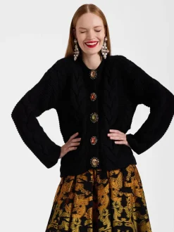 Portrait Cardigan in Black