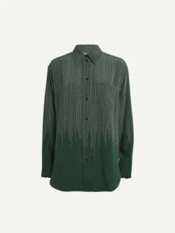 Pyjama Shirt in Green Chain
