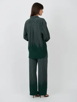 Pyjama Shirt in Green Chain