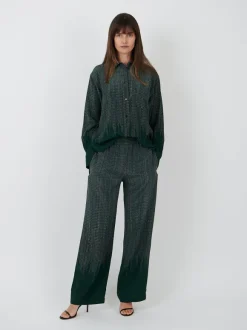 Pyjama Trouser in Green Chain