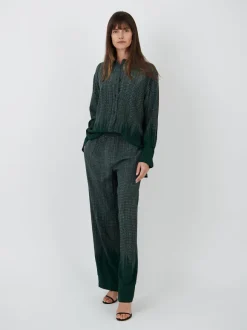 Pyjama Trouser in Green Chain