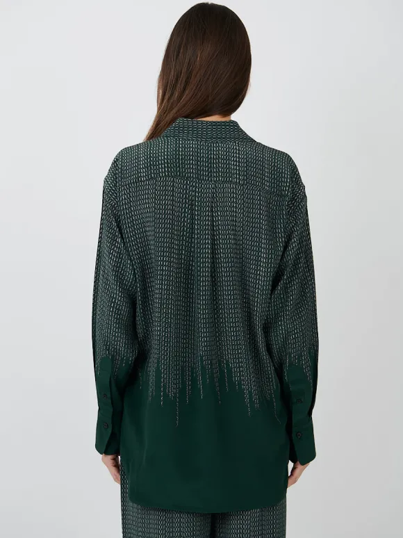 Pyjama Trouser in Green Chain