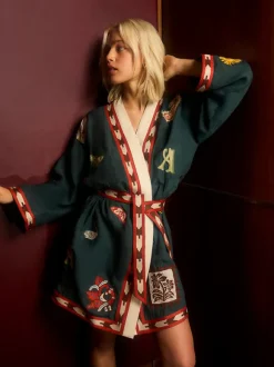 Quincy Robe Peacock