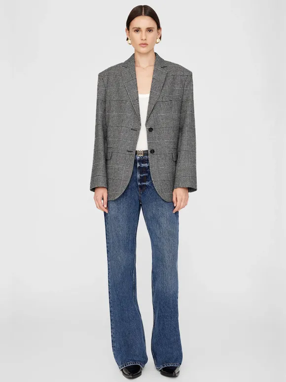 Quinn Blazer in Black and Grey