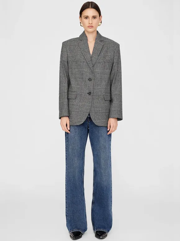 Quinn Blazer in Black and Grey