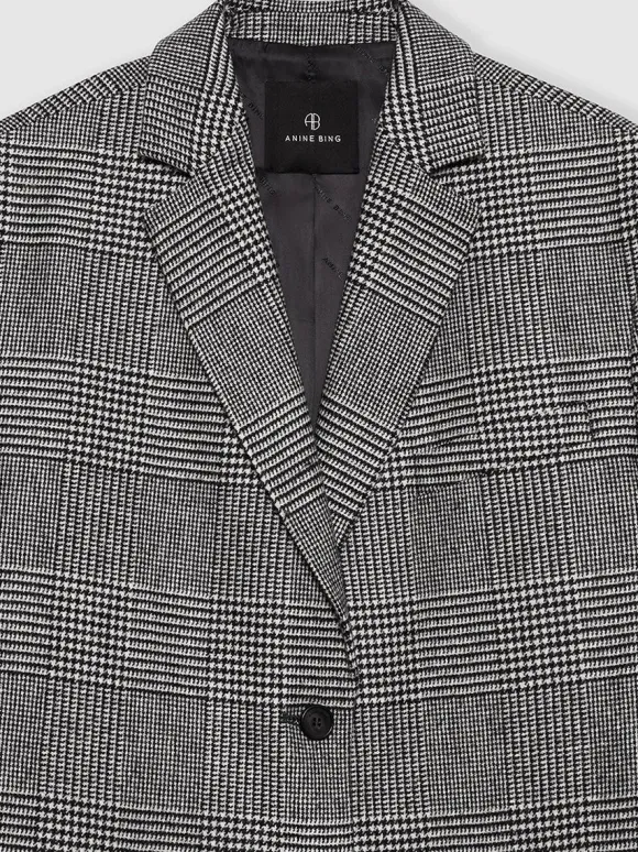 Quinn Blazer in Black and Grey