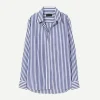 Raphael Classic Shirt Large Dark Navy Stripe