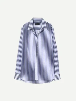 Raphael Classic Shirt Large Dark Navy Stripe