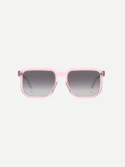 Rectangle Sunglasses in Pale Pink