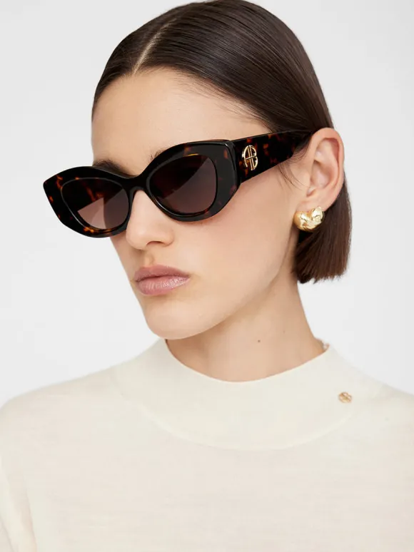 Rennes Sunglasses in Dark Tortoise