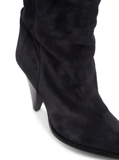 Riria Thigh Boots in Faded Black