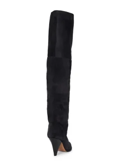 Riria Thigh Boots in Faded Black