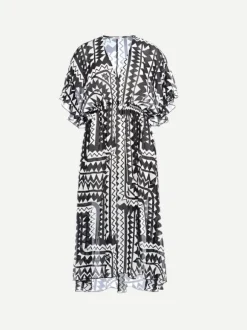 Rivage Robe in Imprime Tribu