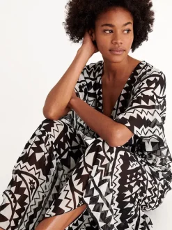 Rivage Robe in Imprime Tribu