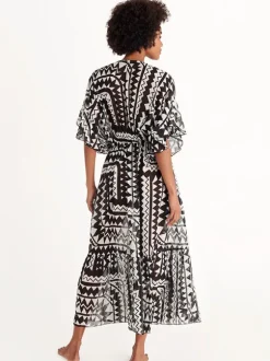 Rivage Robe in Imprime Tribu