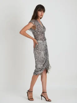 Roany Skirt in Black/Ecru