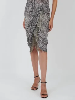 Roany Skirt in Black/Ecru