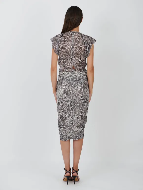 Roany Skirt in Black/Ecru