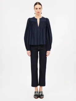 Rowan Blouse in Midnight