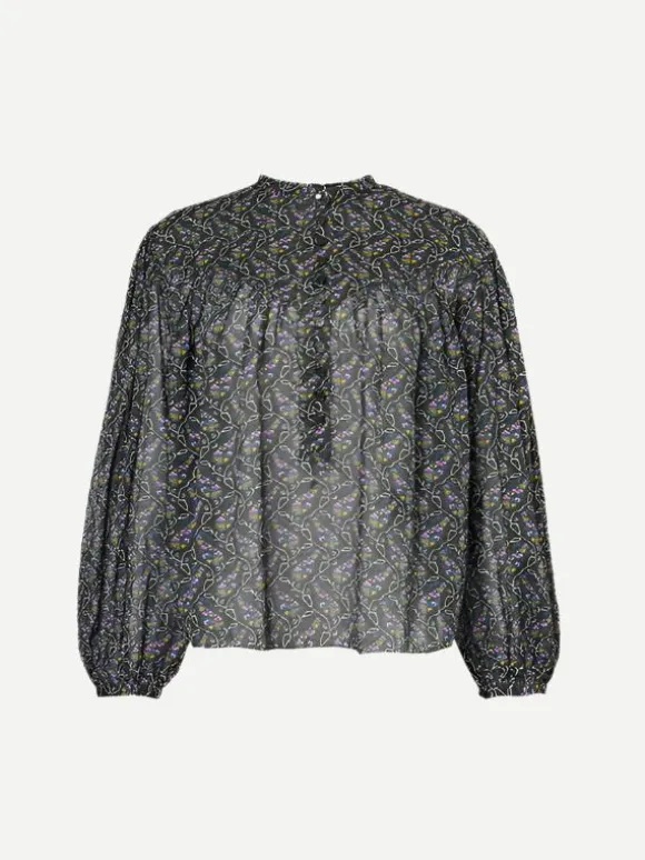 Salika Top in Faded Black