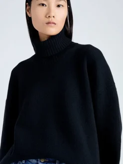 Sandra Turtleneck Sweater in Black