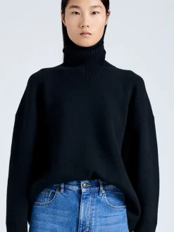 Sandra Turtleneck Sweater in Black