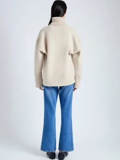 Sandra Turtleneck Sweater in Oatmeal