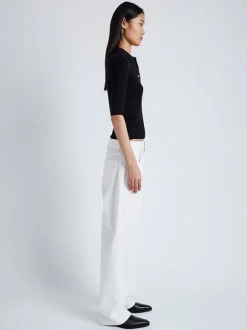 Sera Knit Polo in Black