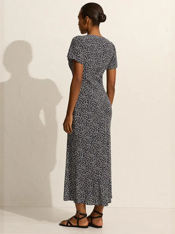 Short Sleeve Bias Dress in Dandelion