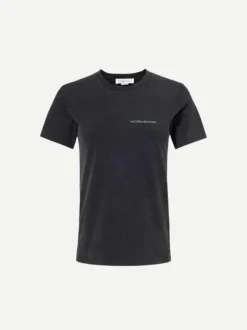 Shrunken Logo Tee in Black